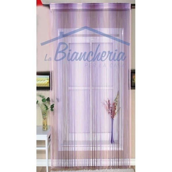 TENDA MILLERIGHE A FILI SFUMATI 140 X 290 CM PER INTERNI DIVISORIA DECORATIVA - 1