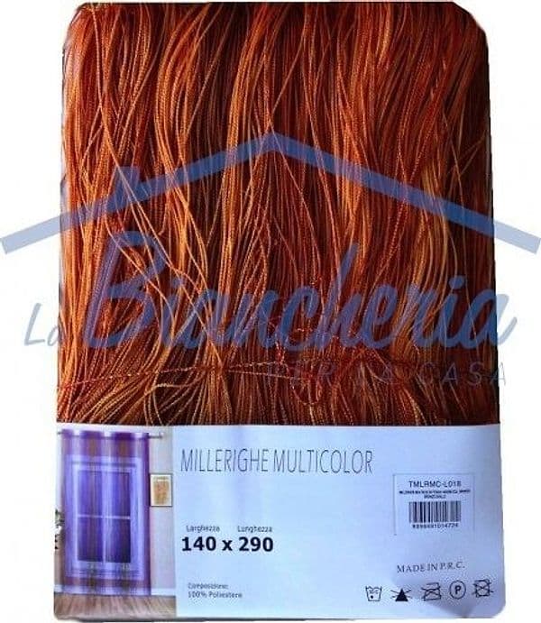 TENDA MILLERIGHE A FILI SFUMATI 140 X 290 CM PER INTERNI DIVISORIA DECORATIVA - 15