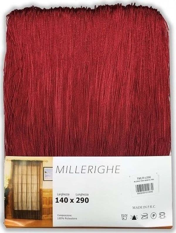 TENDA MILLERIGHE A FILI SFUMATI 140 X 290 CM PER INTERNI DIVISORIA DECORATIVA - 20