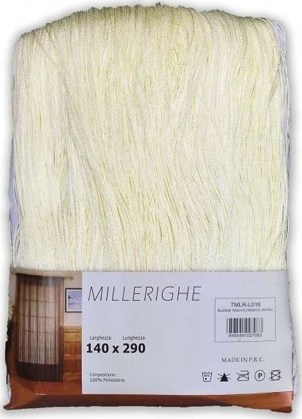 TENDA MILLERIGHE A FILI SFUMATI 140 X 290 CM PER INTERNI DIVISORIA DECORATIVA - 25