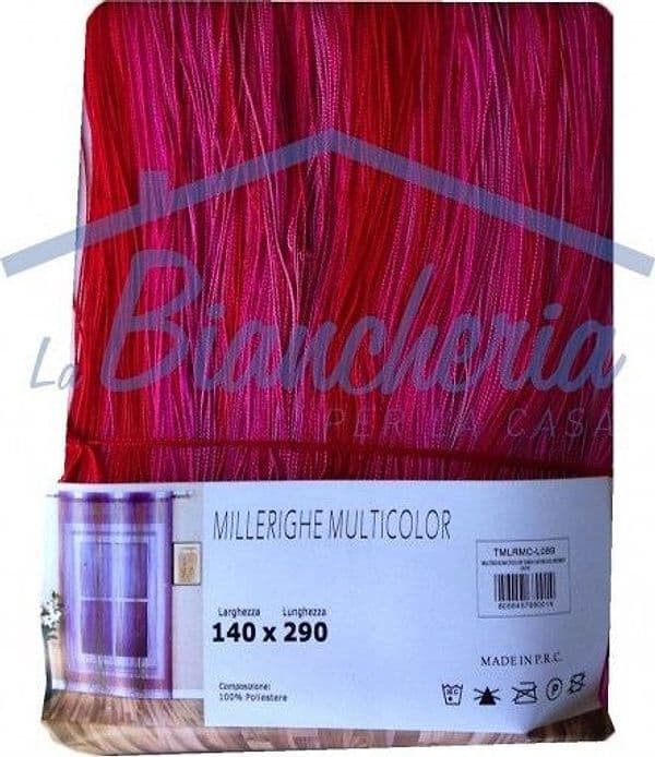 TENDA MILLERIGHE A FILI SFUMATI 140 X 290 CM PER INTERNI DIVISORIA DECORATIVA - 16