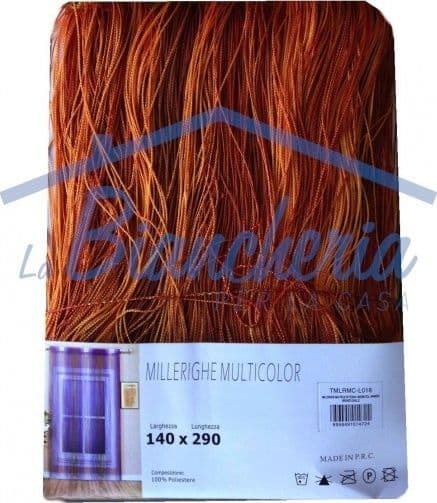 TENDA MILLERIGHE A FILI SFUMATI 140 X 290 CM PER INTERNI DIVISORIA DECORATIVA - 2