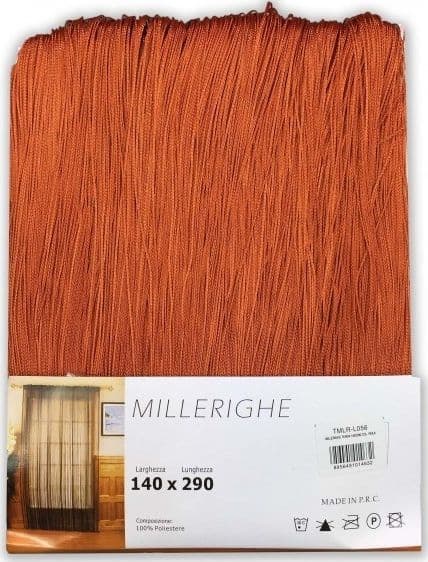 TENDA MILLERIGHE A FILI SFUMATI 140 X 290 CM PER INTERNI DIVISORIA DECORATIVA - 12