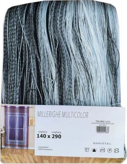 TENDA MILLERIGHE A FILI SFUMATI 140 X 290 CM PER INTERNI DIVISORIA DECORATIVA - 14