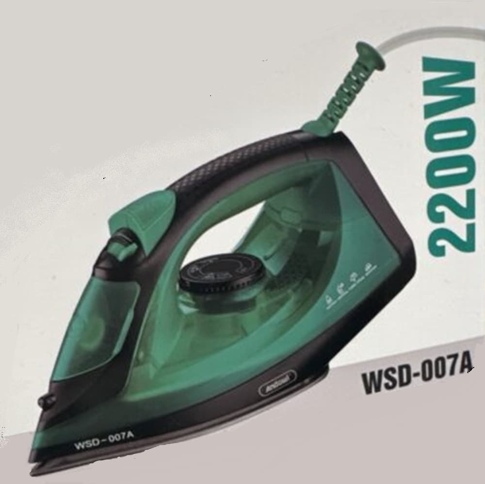 FERRO DA STIRO ELETTRICO A VAPORE WSD-007A 2200 W SERBATOIO DA 240 ML PIASTRA ANTIADERENTE - 3
