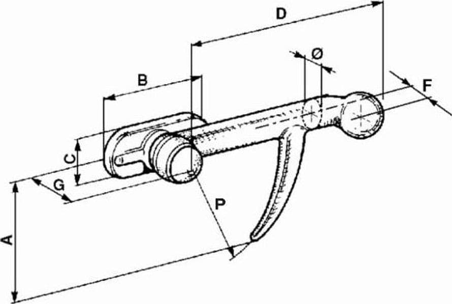 Chiusura a palla leggerissima Ø 12mm dx confezione da 10 pezzi - 2