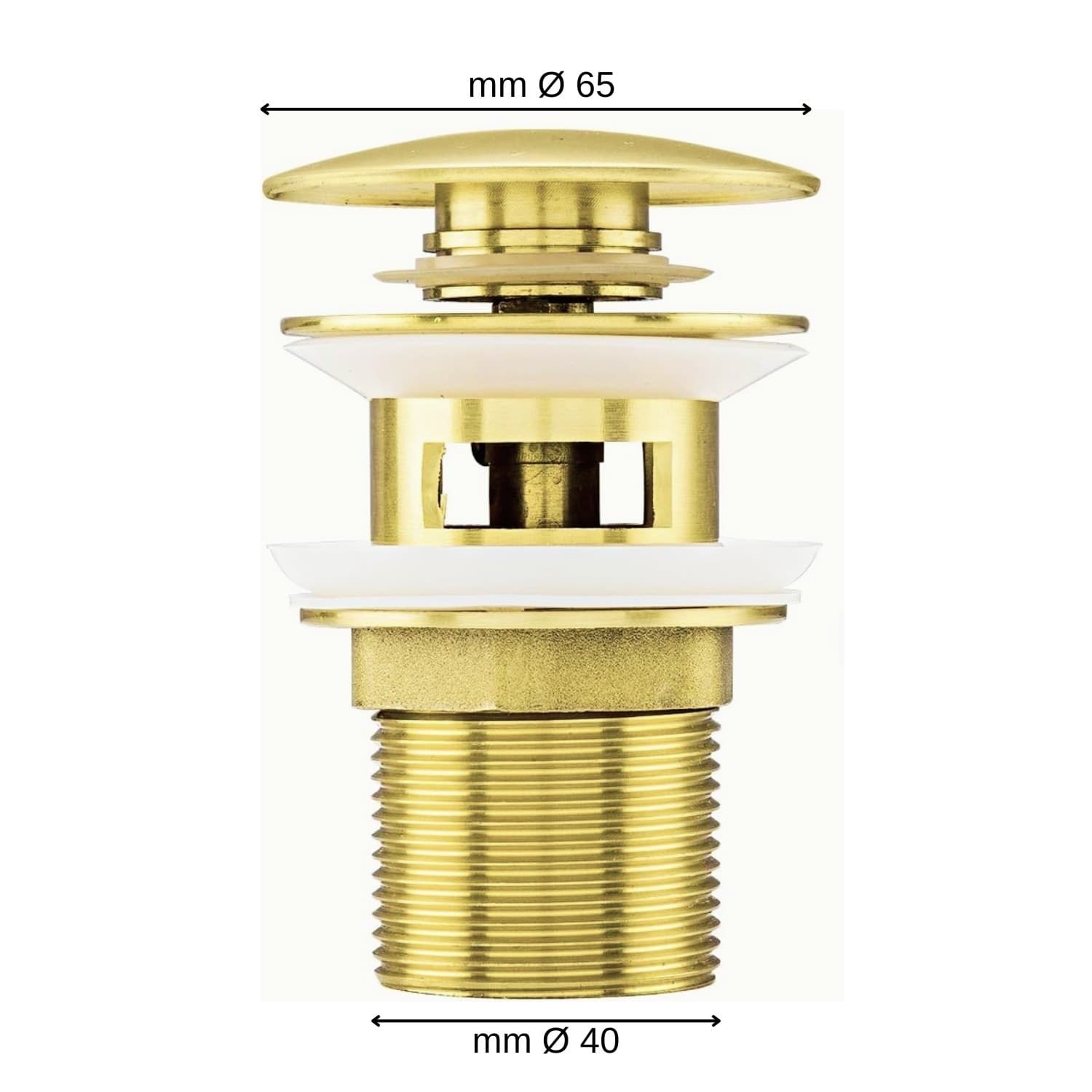 Miscelatore Monocomando Bidet Jazz Installazione Rapida Piletta Click Clack - 23