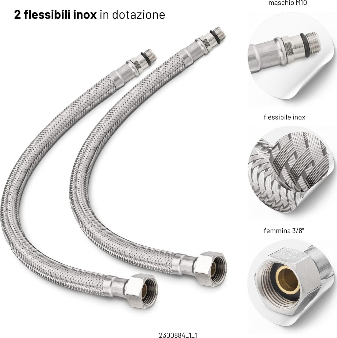 Miscelatore Monocomando Bidet Jazz Installazione Rapida Piletta Click Clack - 25