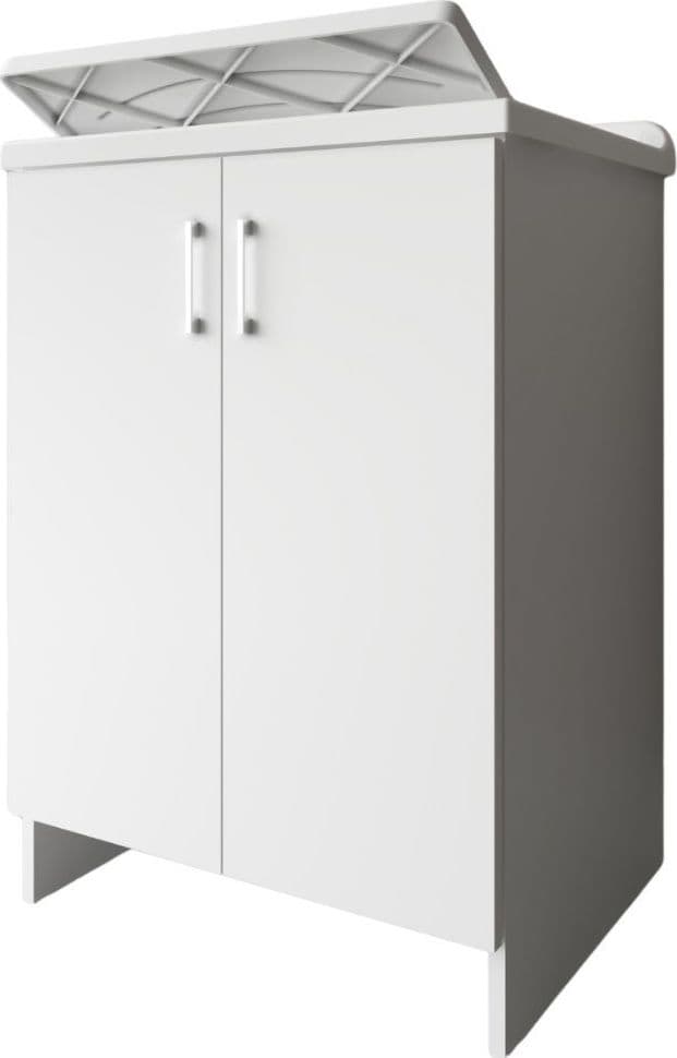 Lavatoio Nobilitato Vasca Resina Asse Lavaggio 45x50x85 cm Doppia Anta 7002AK - 8