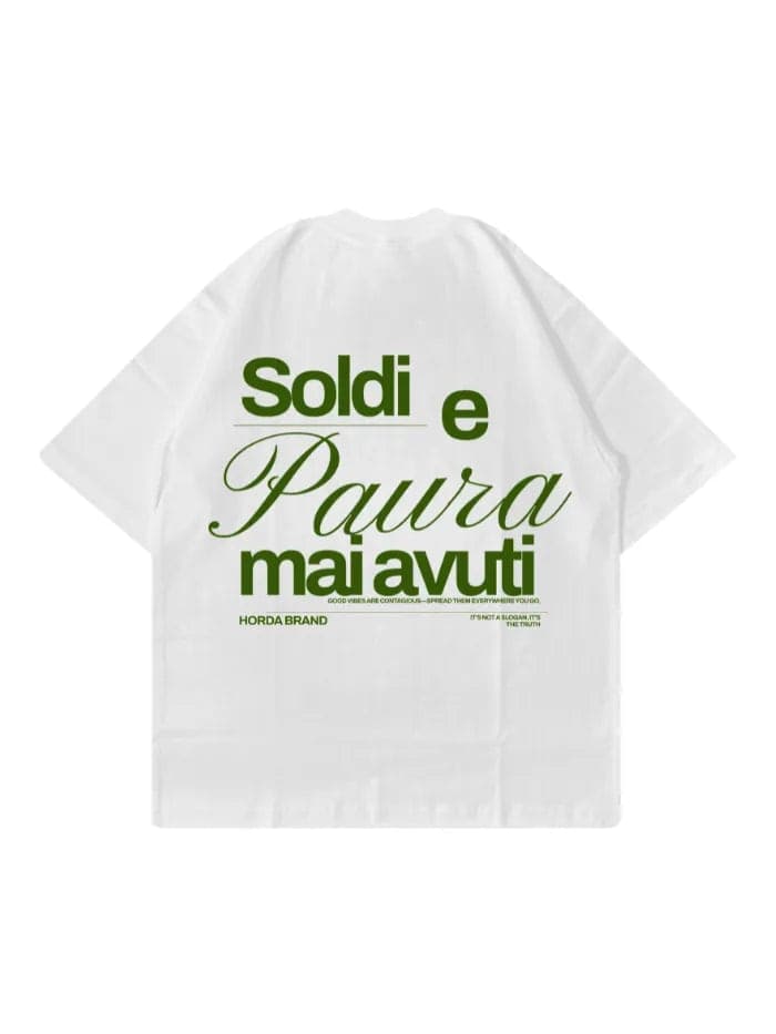 T-Shirt Boxy Fit Oversize 100% Cotone Made in Italy Never Had Horda Brand