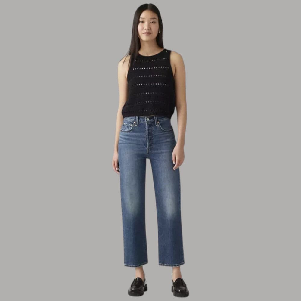Levi's jeans Ribcage Straight alla Caviglia 726930218 - 5