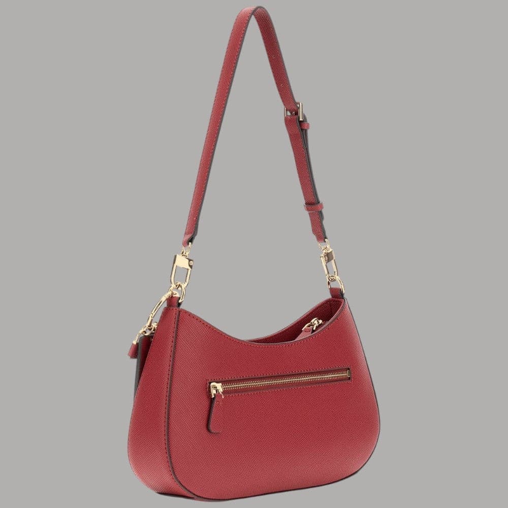 Guess borsa a spalla rossa in saffiano NOELLE HWZG96 72180 GAR - 3