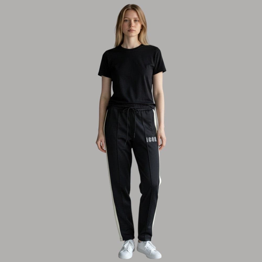ICON pantalone jogger nero con bandina ICDF2W6P004 in Pantaloni sportivi Prodotti di Classe - Nocera Superiore, commercioVirtuoso.it