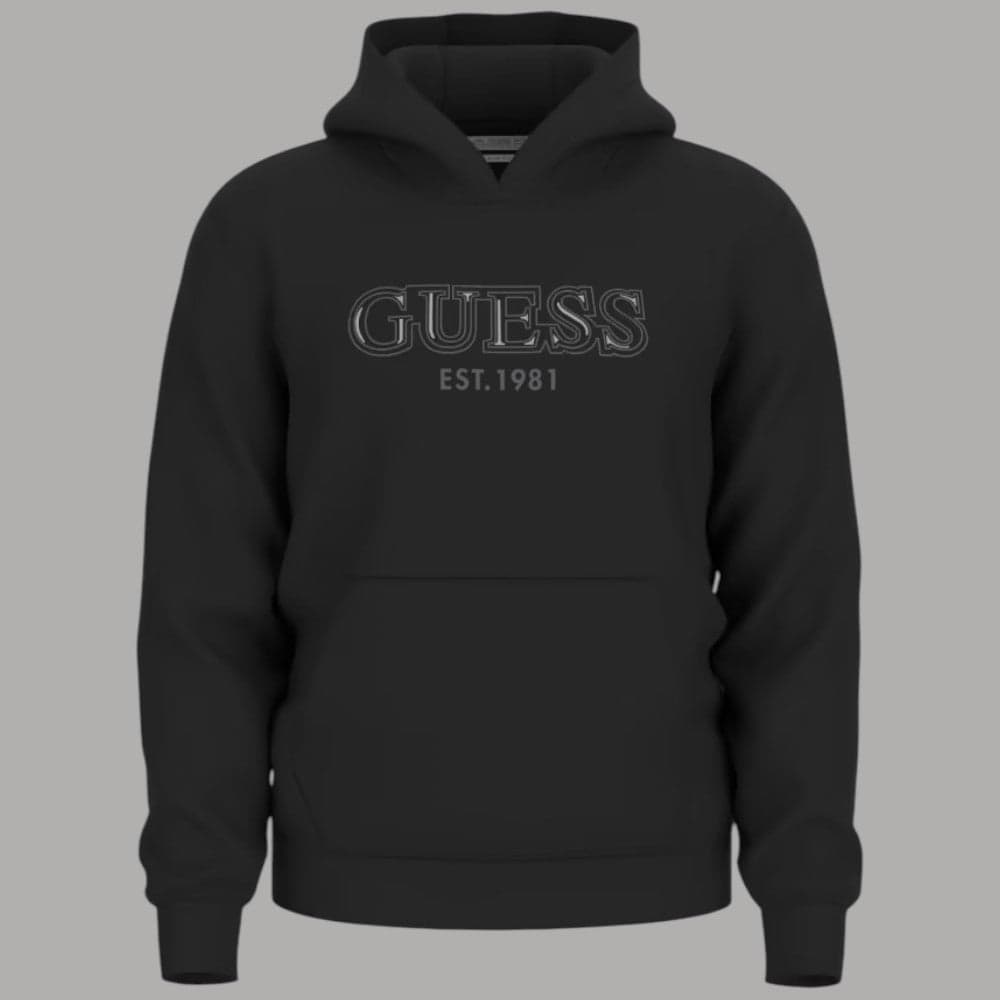 Guess felpa nera con cappuccio M5BQ36 K9Z21 JBLK - 3