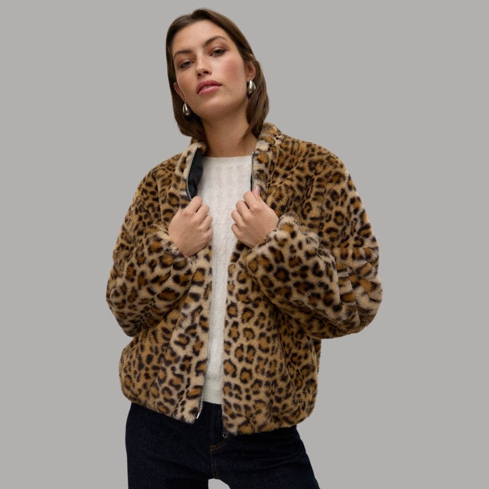 Vero Moda eco pelliccia maculata SONJALIGA 10331290 in Giacche Prodotti di Classe - Nocera Superiore, commercioVirtuoso.it