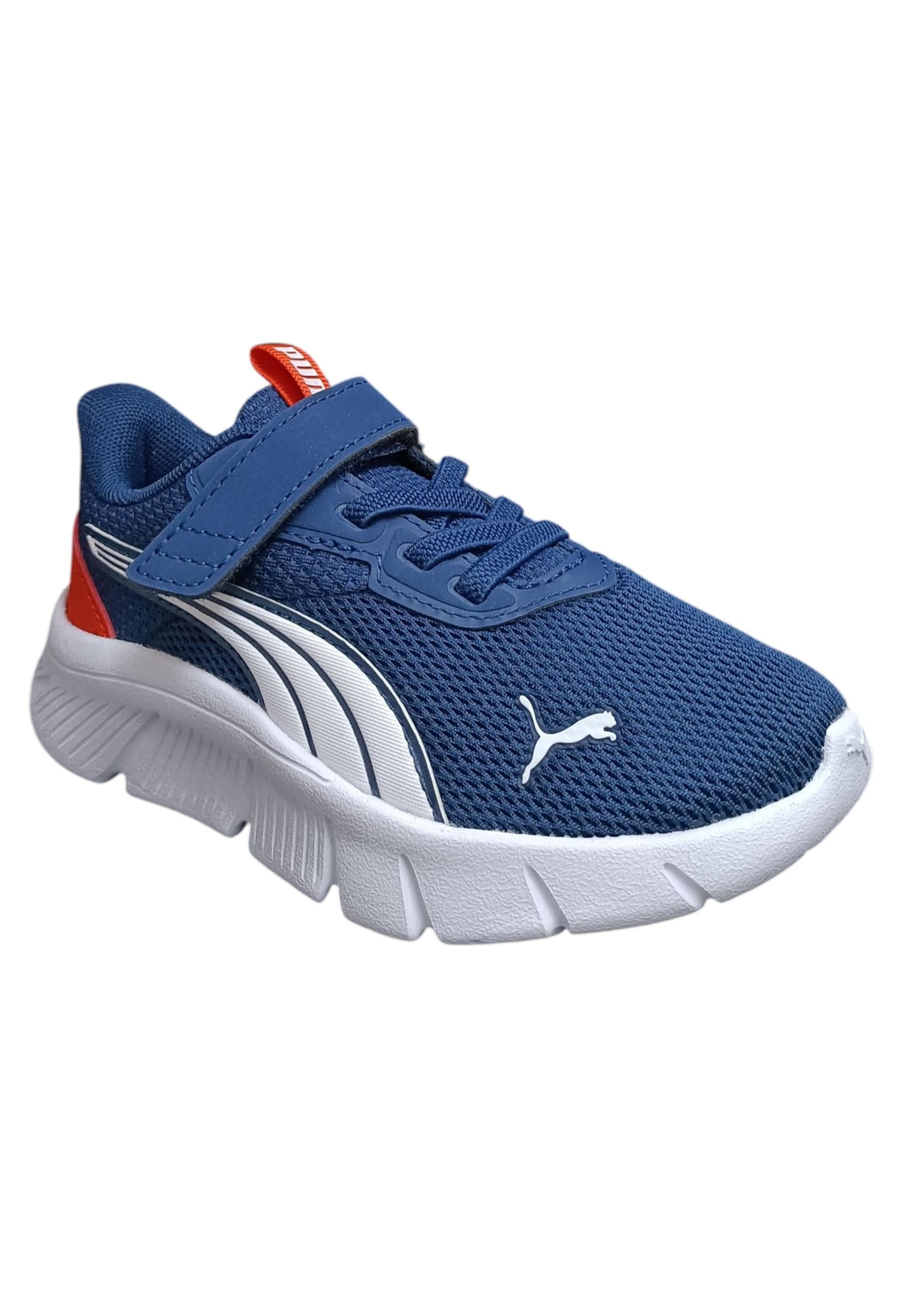 Scarpe sneakers Bambini e ragazzi PUMA FLEX FOCUS  blue-rosso laccio elastico e velcro in Ballerine Scarpetteria Gica - Trani, commercioVirtuoso.it