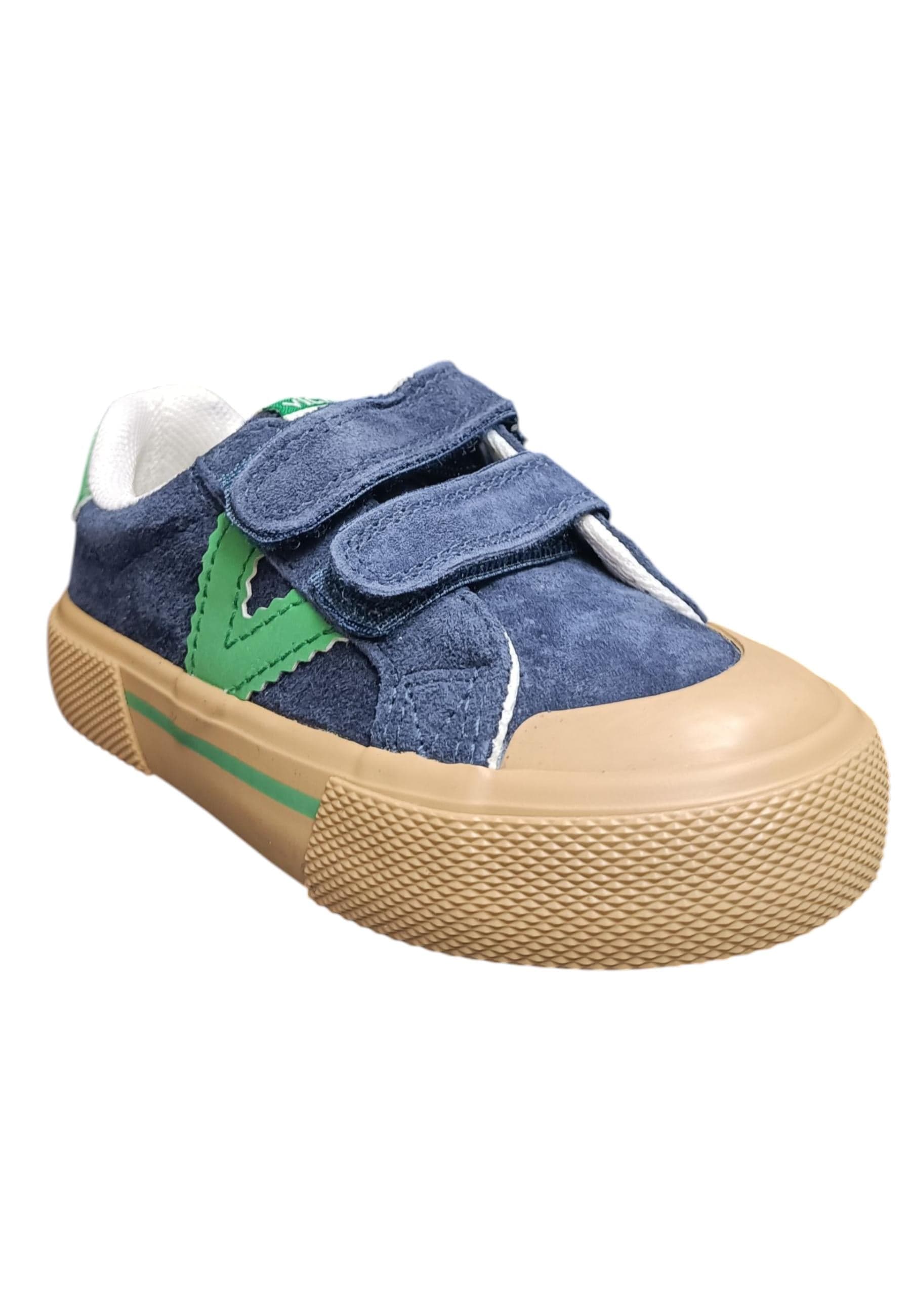 Scarpe sneakers Bambini e ragazzi Victoria tribu blue-verdone velcro in Ballerine Scarpetteria Gica - Trani, commercioVirtuoso.it