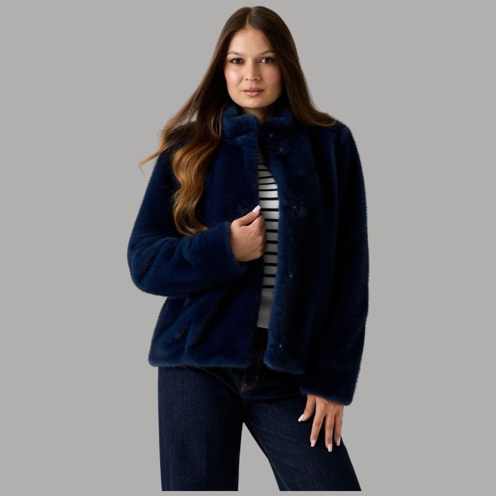 Guess eco pelliccia blu Luna W5BL64 W3920 G7J6 - 6