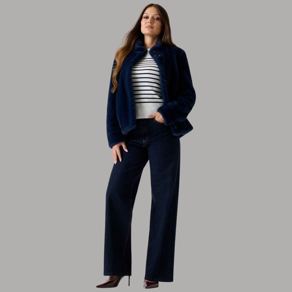 Guess eco pelliccia blu Luna W5BL64 W3920 G7J6 in Giacche Prodotti di Classe - Nocera Superiore, commercioVirtuoso.it