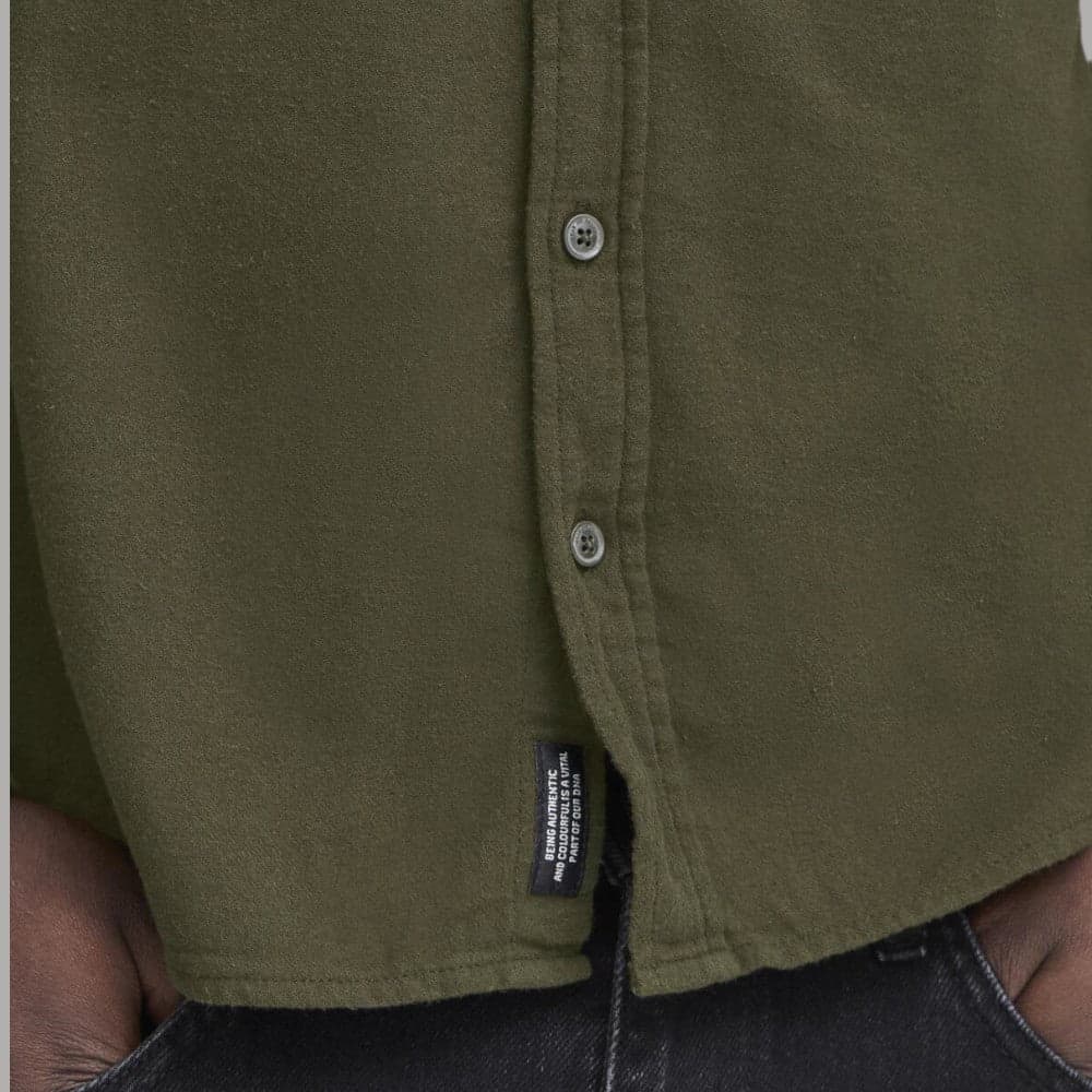 Blend camicia verde in caldo cotone BENT 20718445 in Camicie casual Prodotti di Classe - Nocera Superiore, commercioVirtuoso.it
