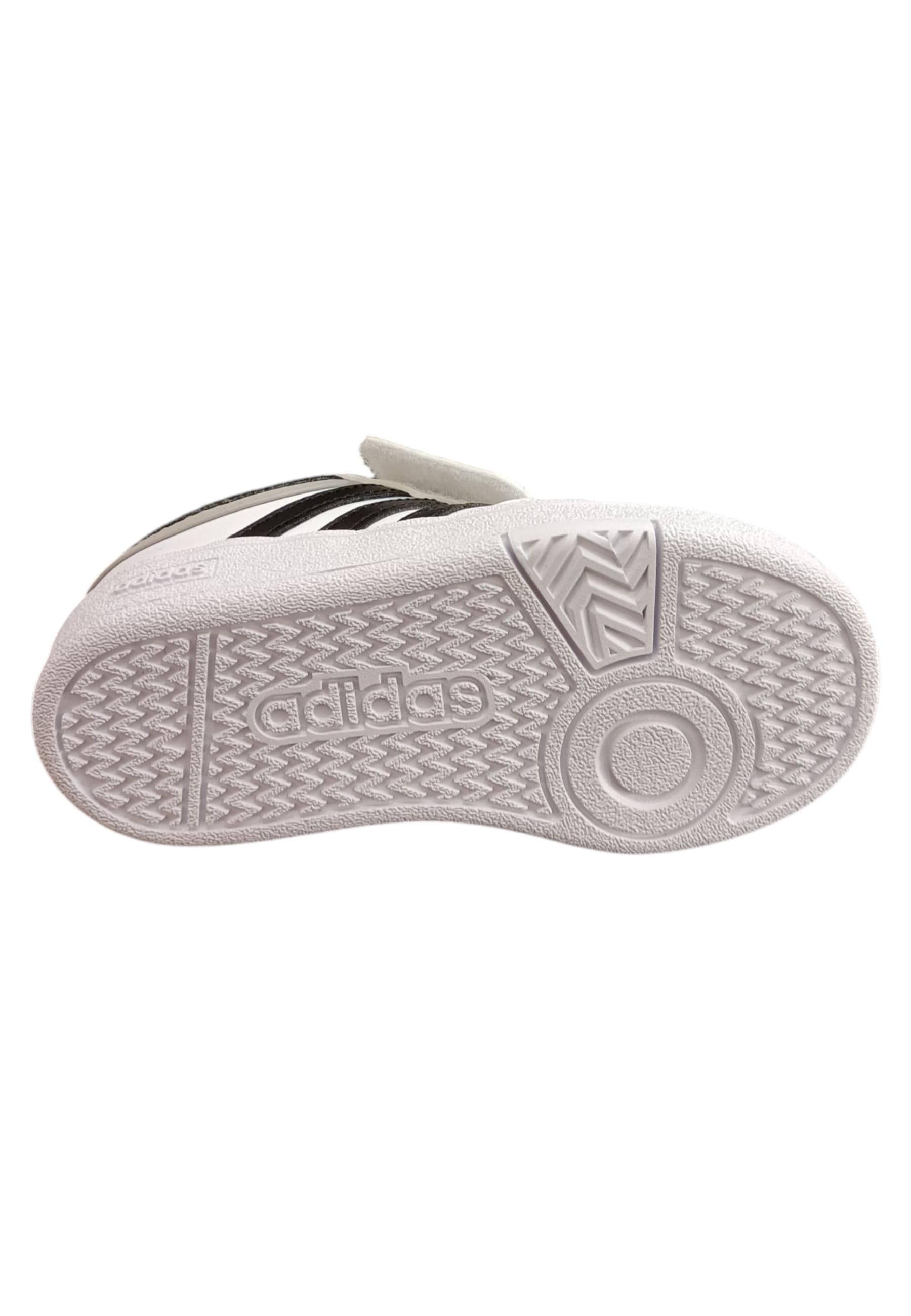 sarpe sneakers Bambini e ragazzi adidas hoops  bianco-nero velcro in Sneaker casual Scarpetteria Gica - Trani, commercioVirtuoso.it