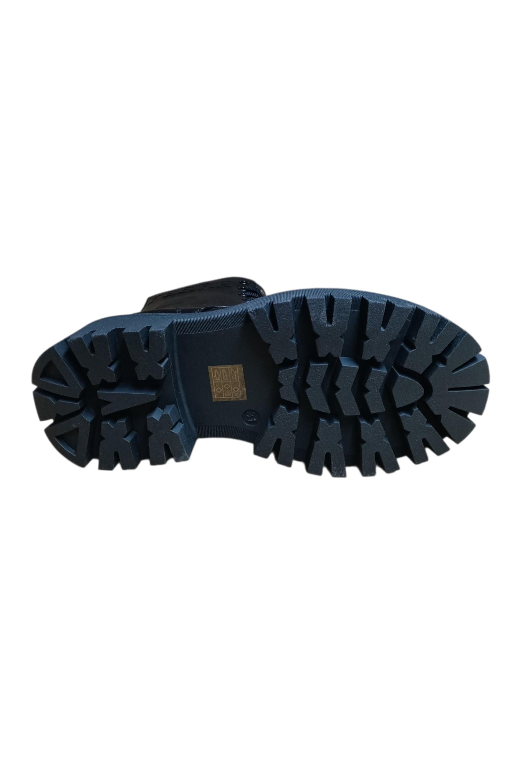 Anfibio bambina Ferrè Martin nero pelle zip laterale urban style - 5