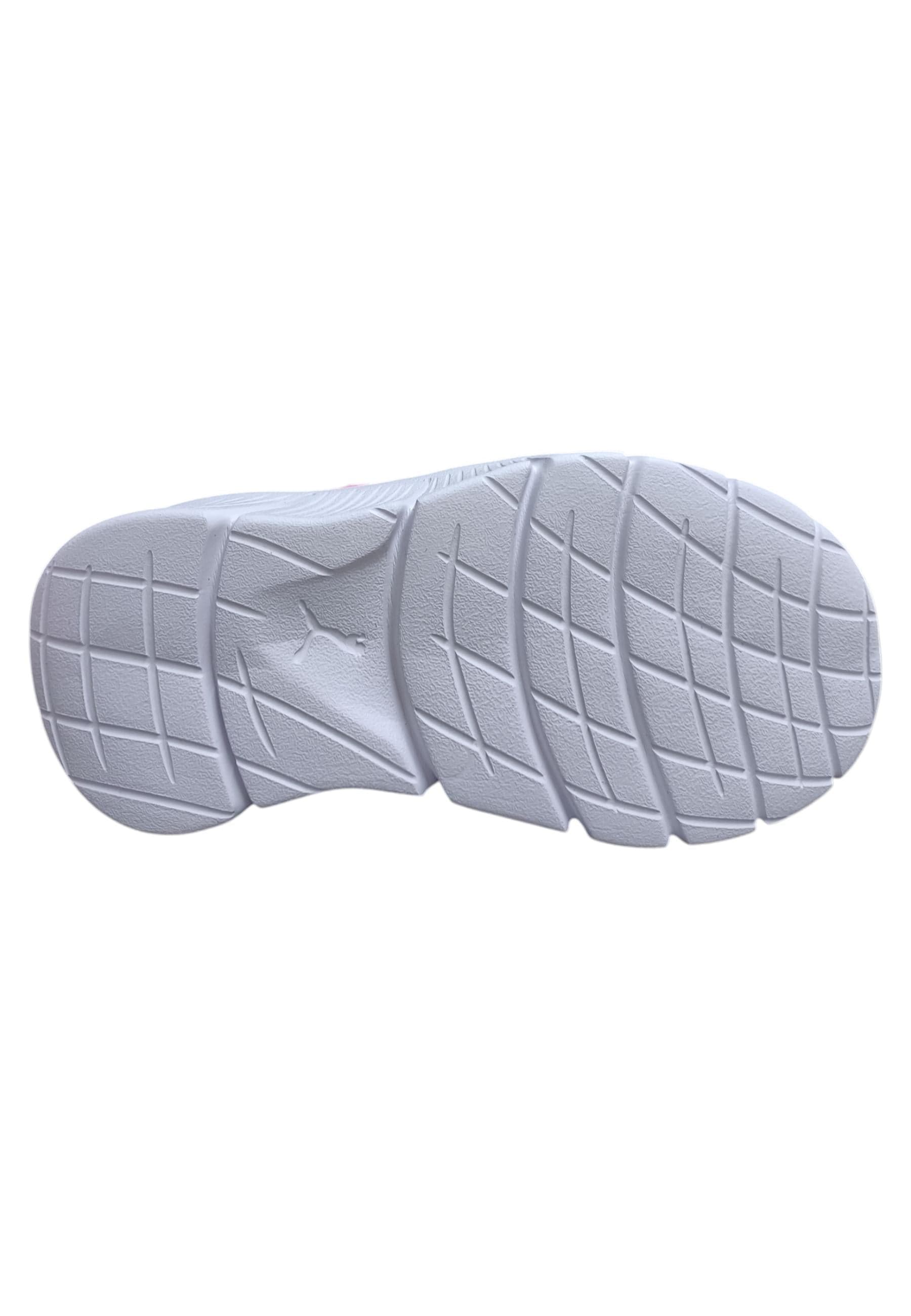 Scarpe sneakers Bambine e ragazze PUMA FLEX FOCUS  rosa-bianco laccio elastico e velcro - 10