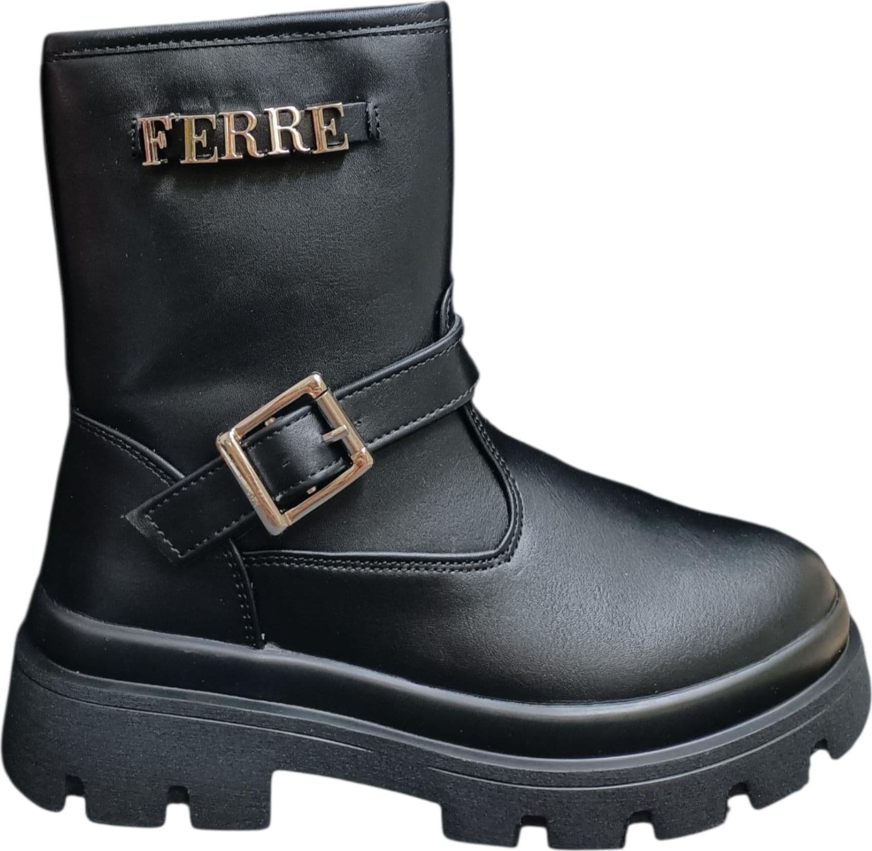 Stivaletti bambina Ferrè Polacco nero pelle - Stile elegante con zip laterale in Ballerine Scarpetteria Gica - Trani, commercioVirtuoso.it