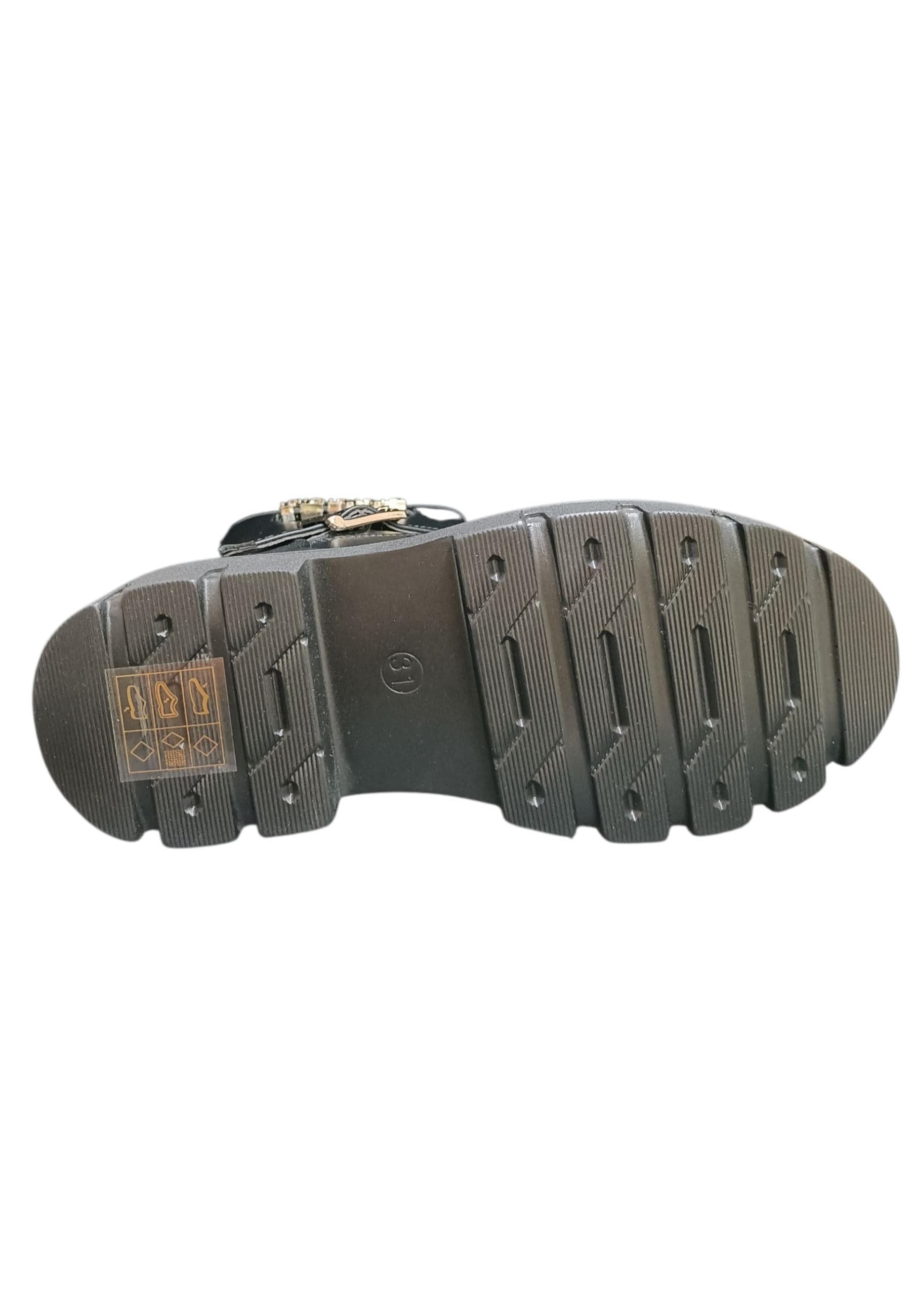 Stivaletti bambina Ferrè Polacco nero pelle - Stile elegante con zip laterale - 5