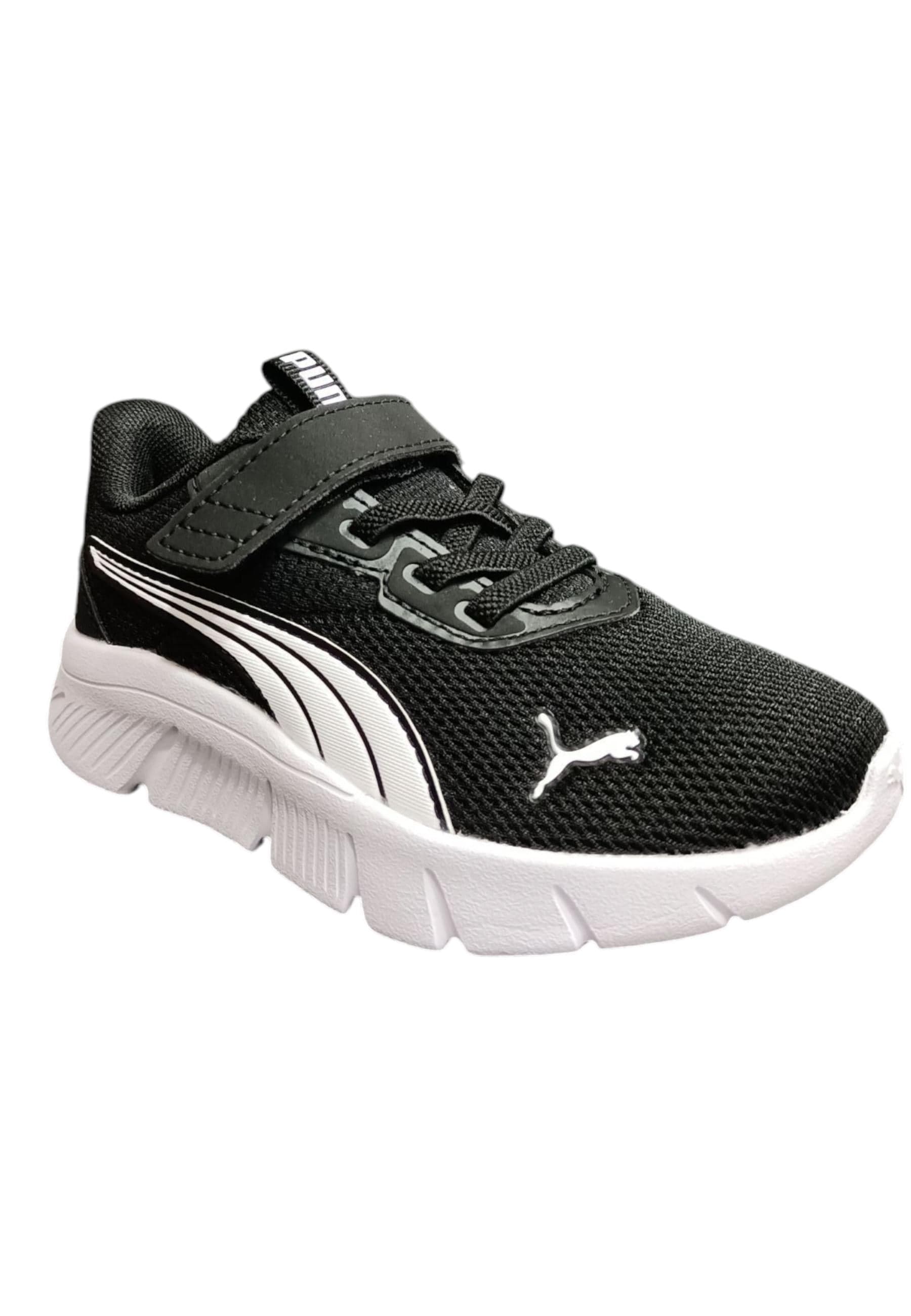 Sneakers bambino Puma Flex Focus nero bianco tessuto - Leggerezza sportiva con chiusura pratica in Ballerine Scarpetteria Gica - Trani, commercioVirtuoso.it