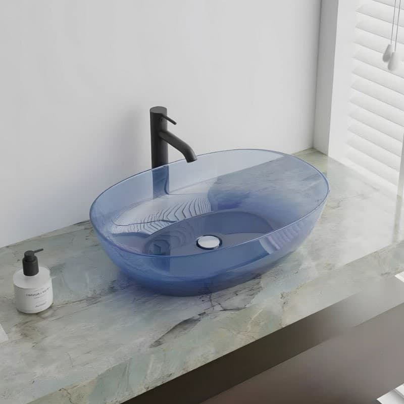 Lavabo da Appoggio BOWL in Resina Trasparente in Lavabi StileBagno - Roma, commercioVirtuoso.it