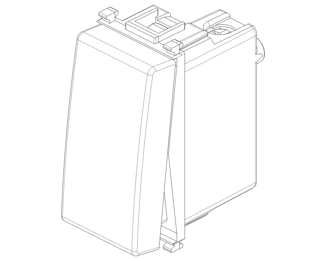 Vimar deviatore bianco 1P 10 AX 250 V Max 100 W per lampade con alimentatore integrato lluminabile tasto sostituibile - 4