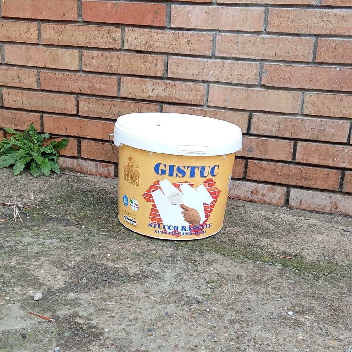 GISTUC 20Kg stucco in pasta bianco per rasatura e riempimento di pareti - per interni - 3