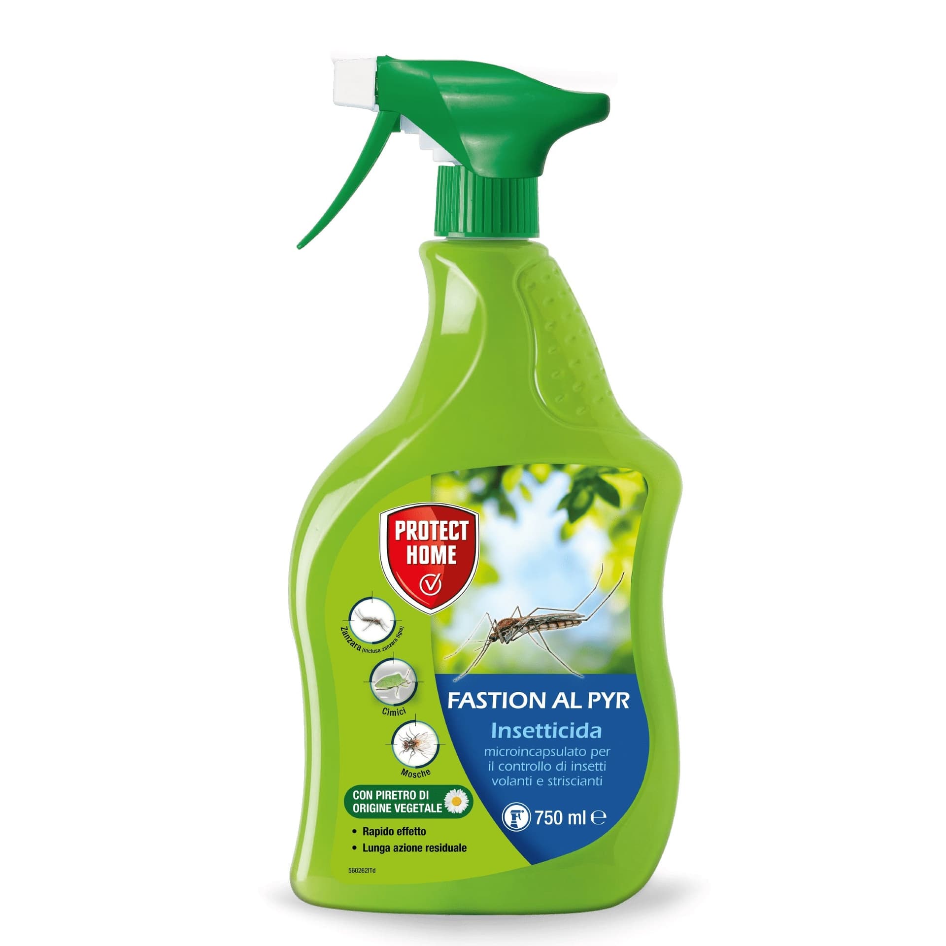 Fastion AL PYR ml 750 Insetticida Microincapsulato per il Controllo di insetti Volanti e Striscianti Spray Pronto Uso SBM - 2