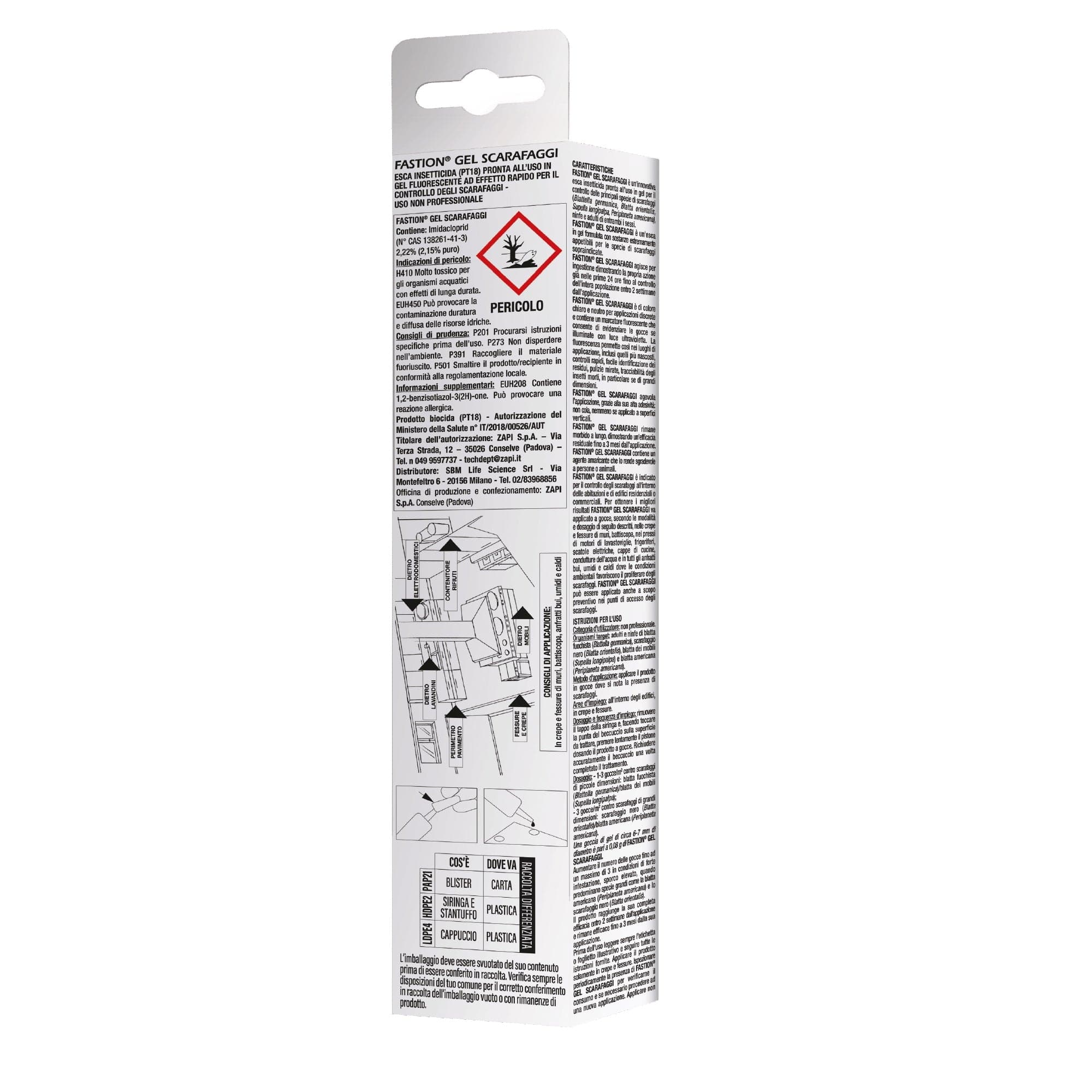 Fastion Gel Scarafaggi gr.20 Insetticida in Esca Gel Contro Gli Scarafaggi SBM - 2