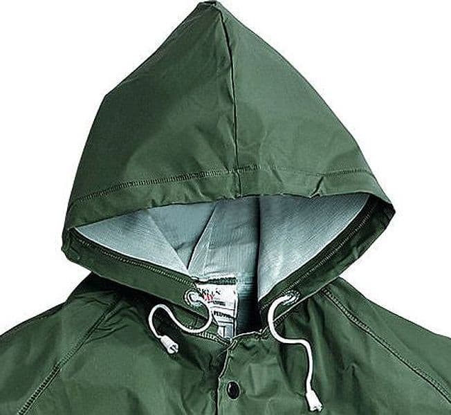 Completo PLUVIO Giacca e Pantalone Realizzato in PVC-Poliestere-PVC Verde Neri Safety - 2