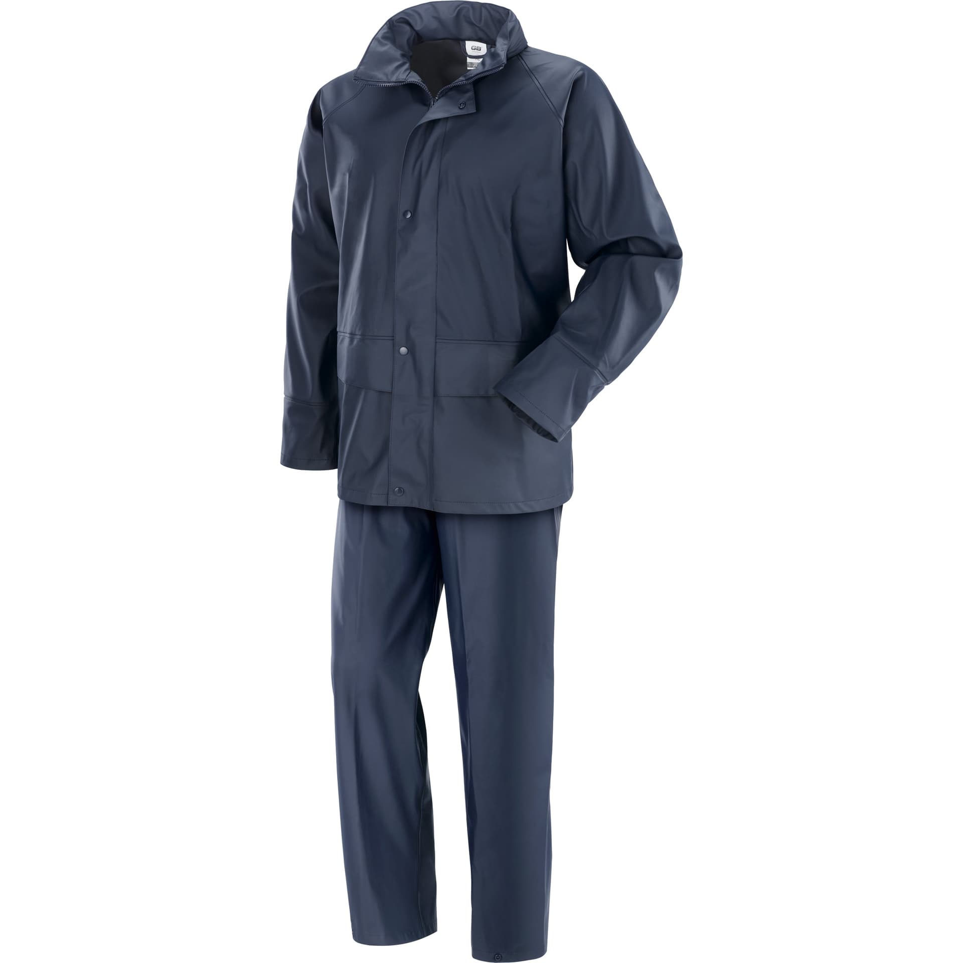 Completo IGUAZU’ Giacca e Pantalone in PVC/PU con Supporto 100% Poliestere Blu Neri Safety - 4