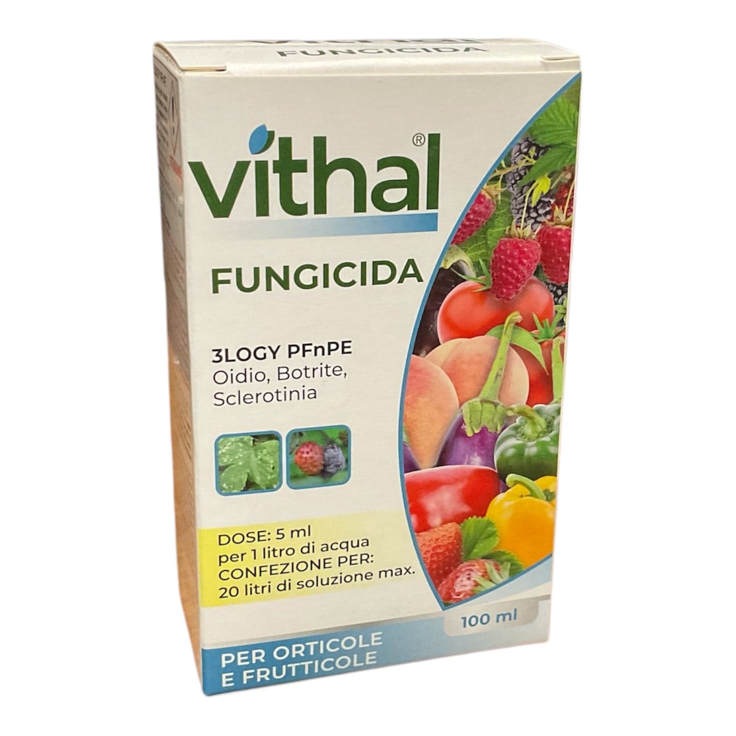 3Logy PFnPE ml 100 Fungicida Botrite Oidio Sclerotinia per Colture Orticole e Frutticole Vithal - 2