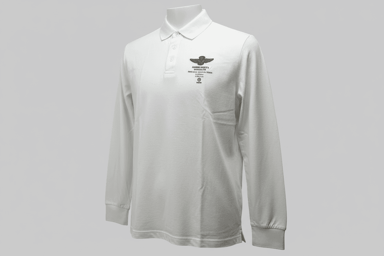 Polo uomo Aeronautica Militare - Polo a manica lunga in Polo Couture - Sestu, commercioVirtuoso.it