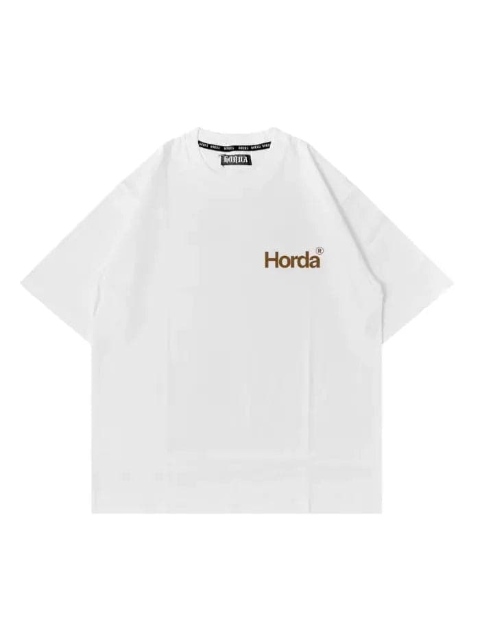 T-Shirt Bianca Rest Boxy Fit 100% Cotone in T-shirt HORDA BRAND - Foiano Della Chiana, commercioVirtuoso.it