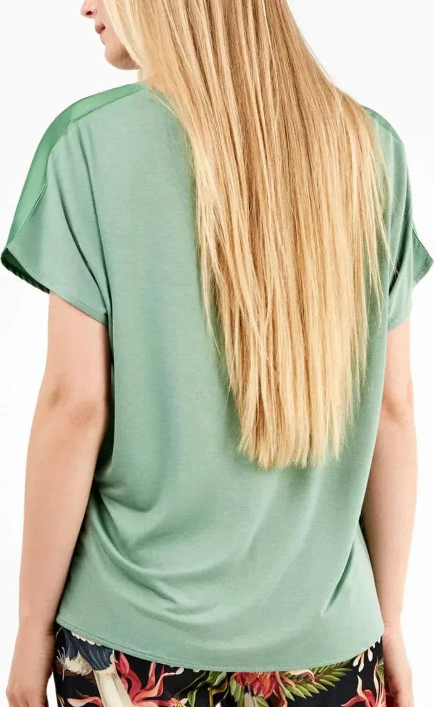 Pigiama Donna Gisela 2/20297U – Completo Satinato Lampone o Smeraldo in Raso e Viscosa - 2