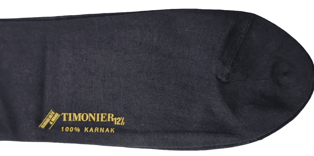 Calze Lunghe Uomo Timonier - Fumo Tinta Unita - Cotone Karnak 100% Egiziano - 3