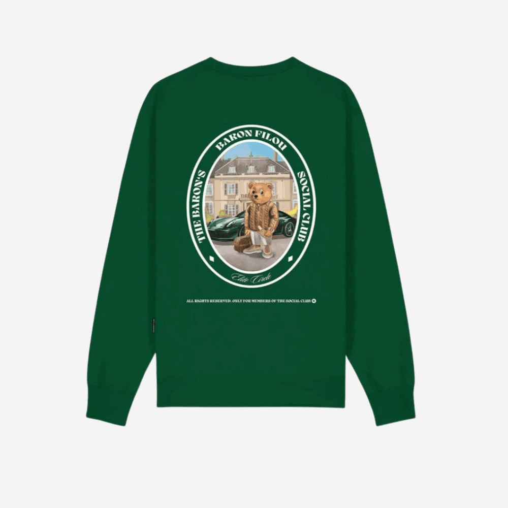Felpa Baron Filou cli organic crew green - 5