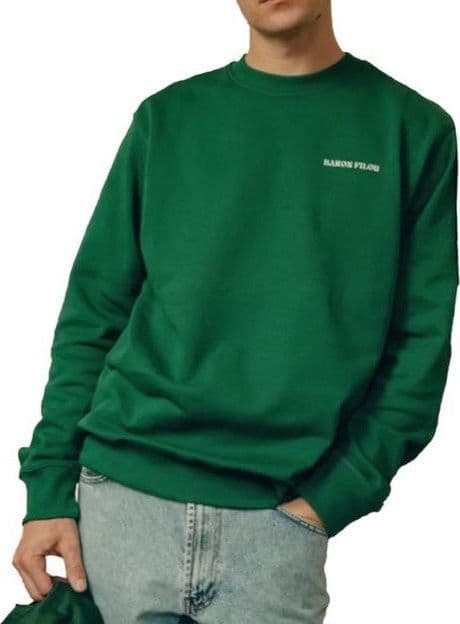 Felpa Baron Filou cli organic crew green in Felpe senza cappuccio Glad Store - Genova, commercioVirtuoso.it