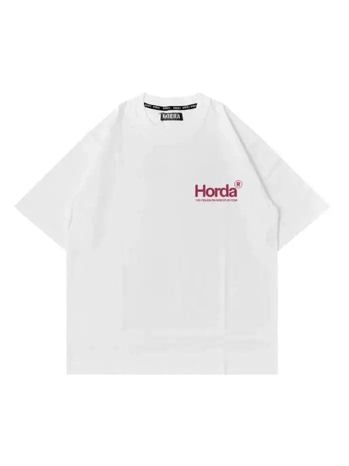 ANXIETY - T-Shirt Bianca Boxy Fit 100% Cotone Made in Italy in T-shirt HORDA BRAND - Foiano Della Chiana, commercioVirtuoso.it