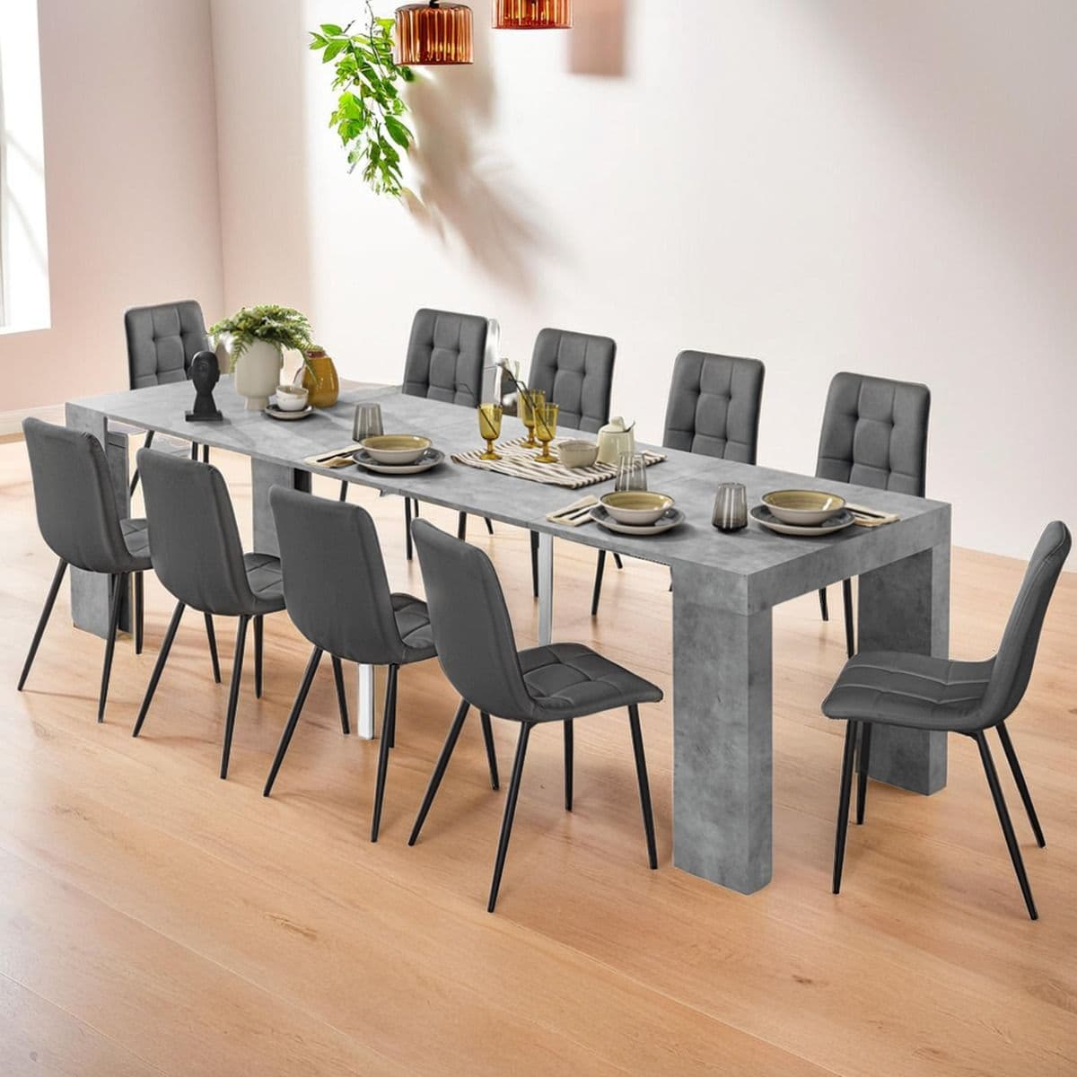 Consolle "Orion" con struttura in folding, design moderno, per arredo interno 46/291 x 90 x h 78 cm in Credenze Decor Space - Altamura, commercioVirtuoso.it