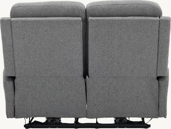 Divano "Andromeda" con doppio recliner elettrico e rivestimento in tessuto grigio per interno in Divani Decor Space - Altamura, commercioVirtuoso.it
