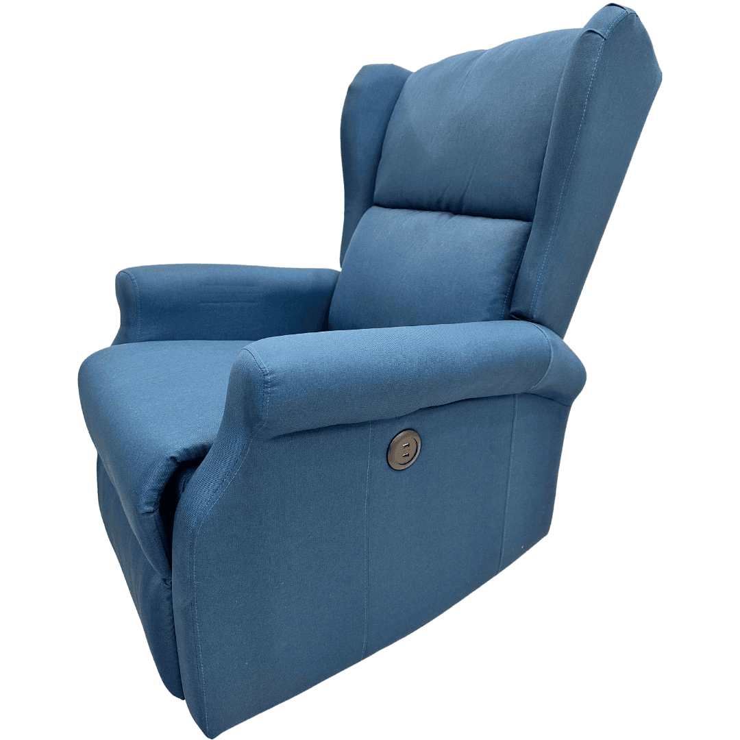 Poltrona "Aquila" con recliner manuale e rivestimento in tessuto per interno in Poltrone Decor Space - Altamura, commercioVirtuoso.it