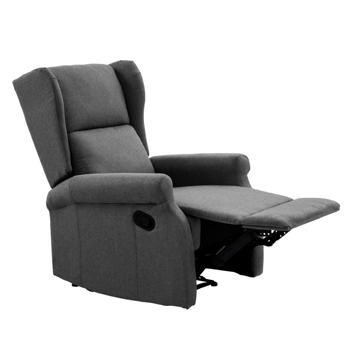 Poltrona "Aquila" con recliner manuale e rivestimento in tessuto per interno in Poltrone Decor Space - Altamura, commercioVirtuoso.it