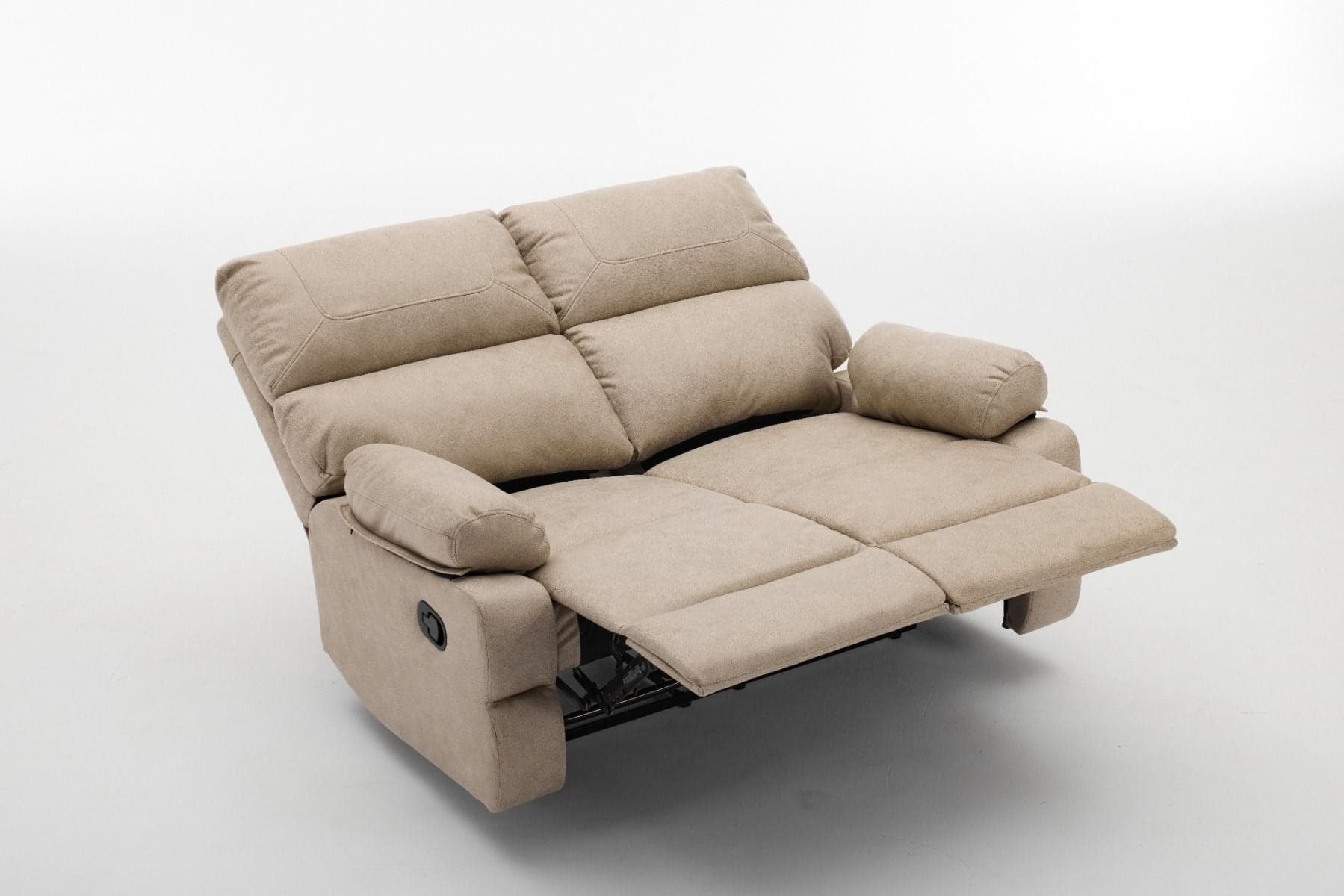 Divano "Cassiopeia" con doppio recliner manuale e rivestimento in tessuto per interno in Divani Decor Space - Altamura, commercioVirtuoso.it